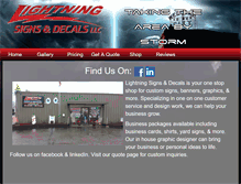 Tablet Screenshot of lightningsign.com